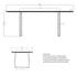 BAZUL-78" DINING TABLE-MOCHA