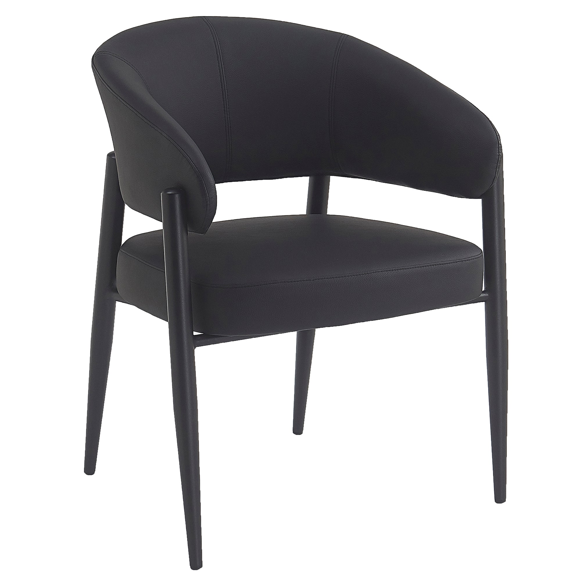 BRONSON-DINING CHAIR-BLACK 2 Pcs
