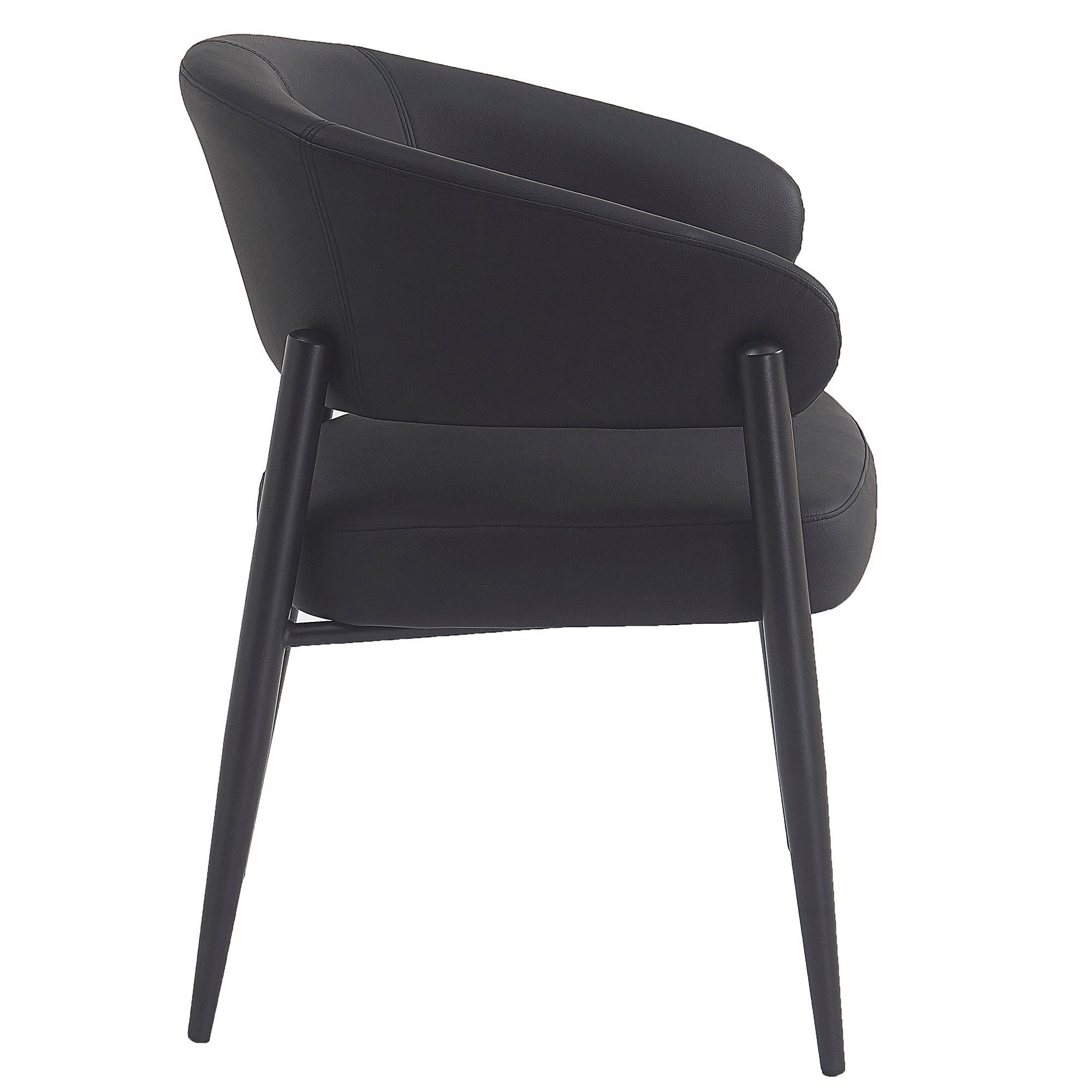 BRONSON-DINING CHAIR-BLACK 2 Pcs