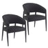 BRONSON-DINING CHAIR-BLACK 2 Pcs