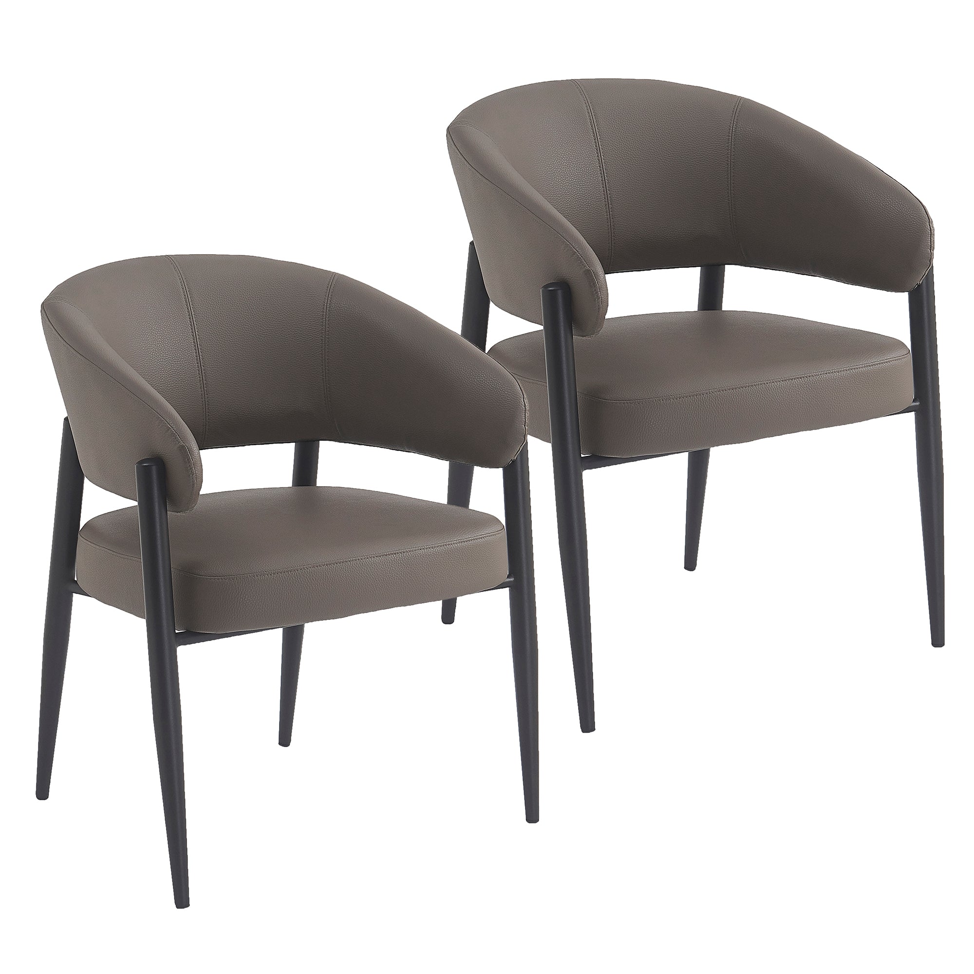 BRONSON-DINING CHAIR-STONE 2 Pcs