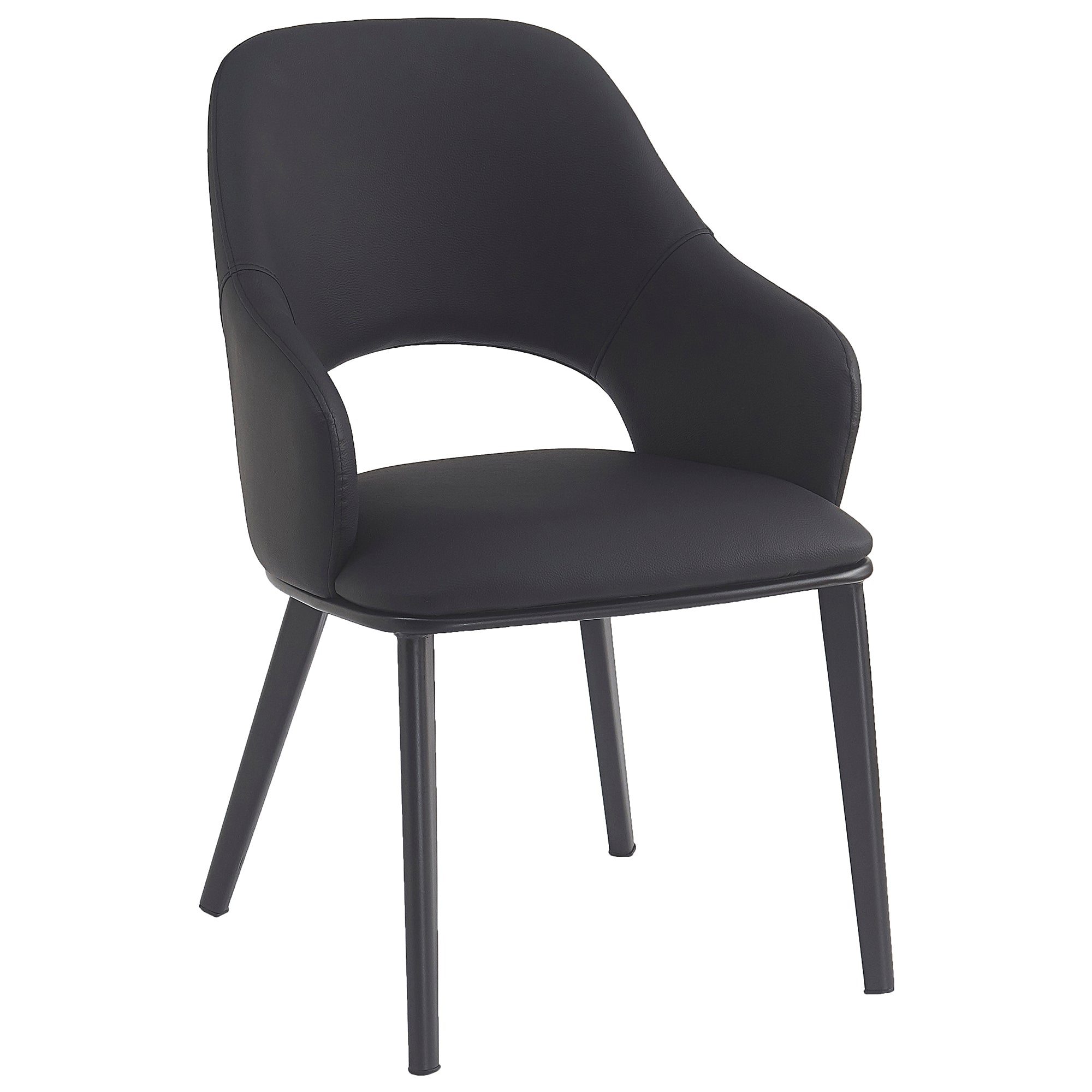 DENZEL-DINING CHAIR-BLACK 4 Pcs