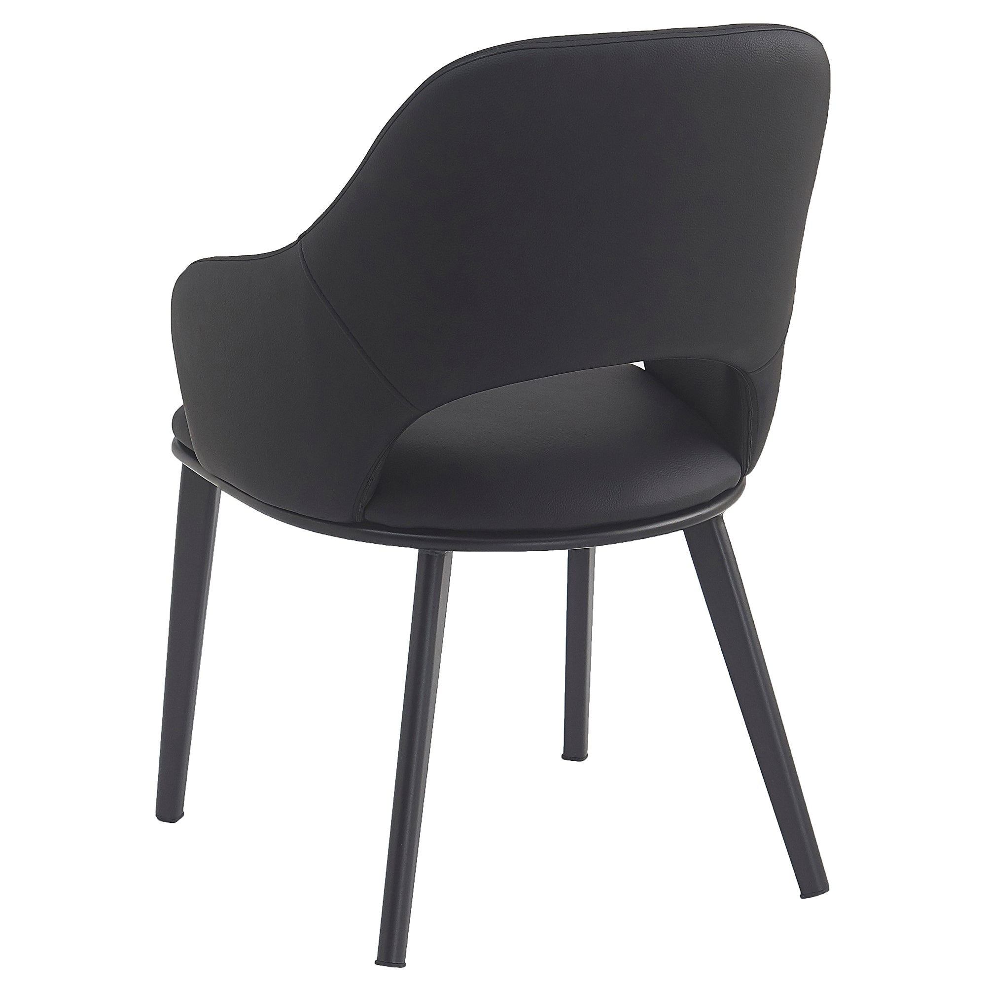 DENZEL-DINING CHAIR-BLACK 4 Pcs