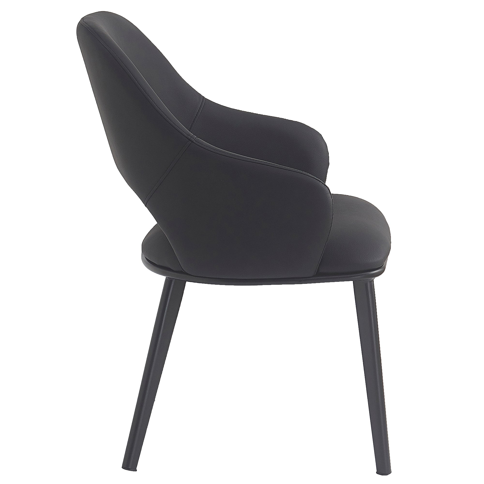 DENZEL-DINING CHAIR-BLACK 4 Pcs