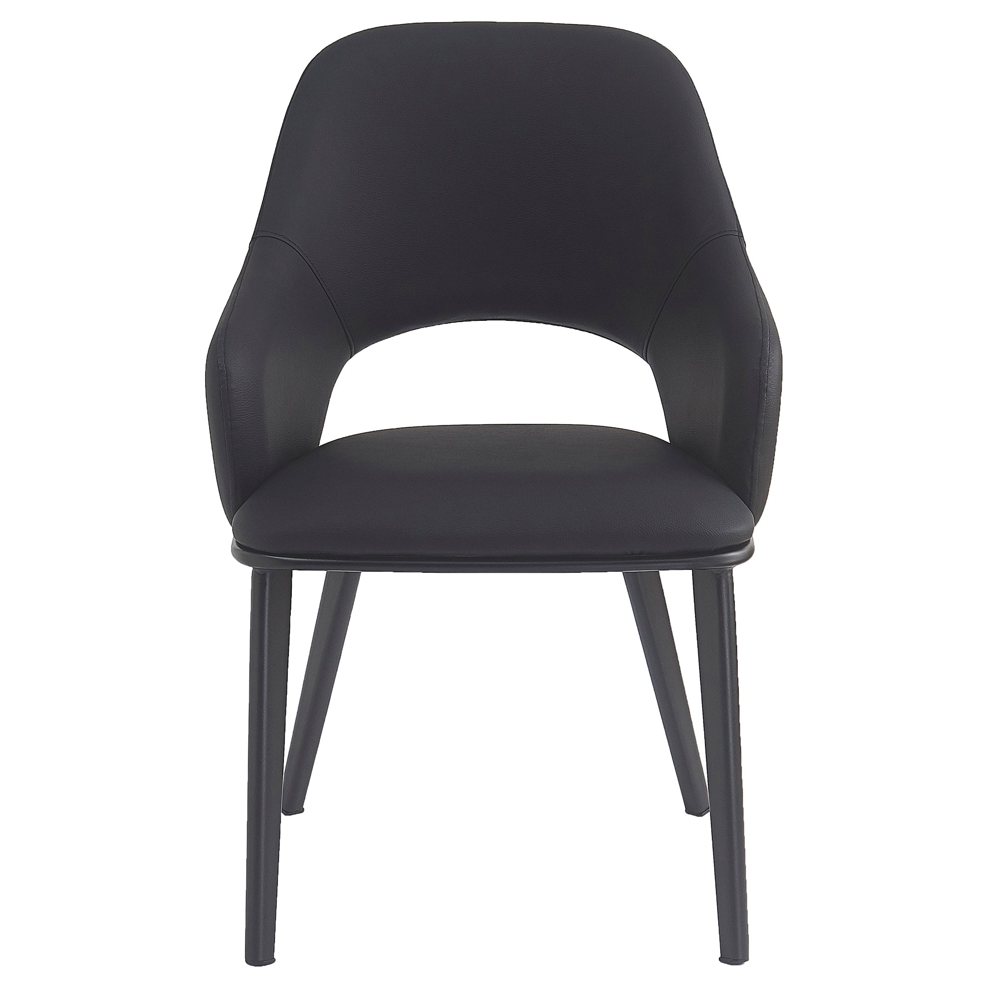 DENZEL-DINING CHAIR-BLACK 4 Pcs