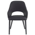 DENZEL-DINING CHAIR-BLACK 4 Pcs