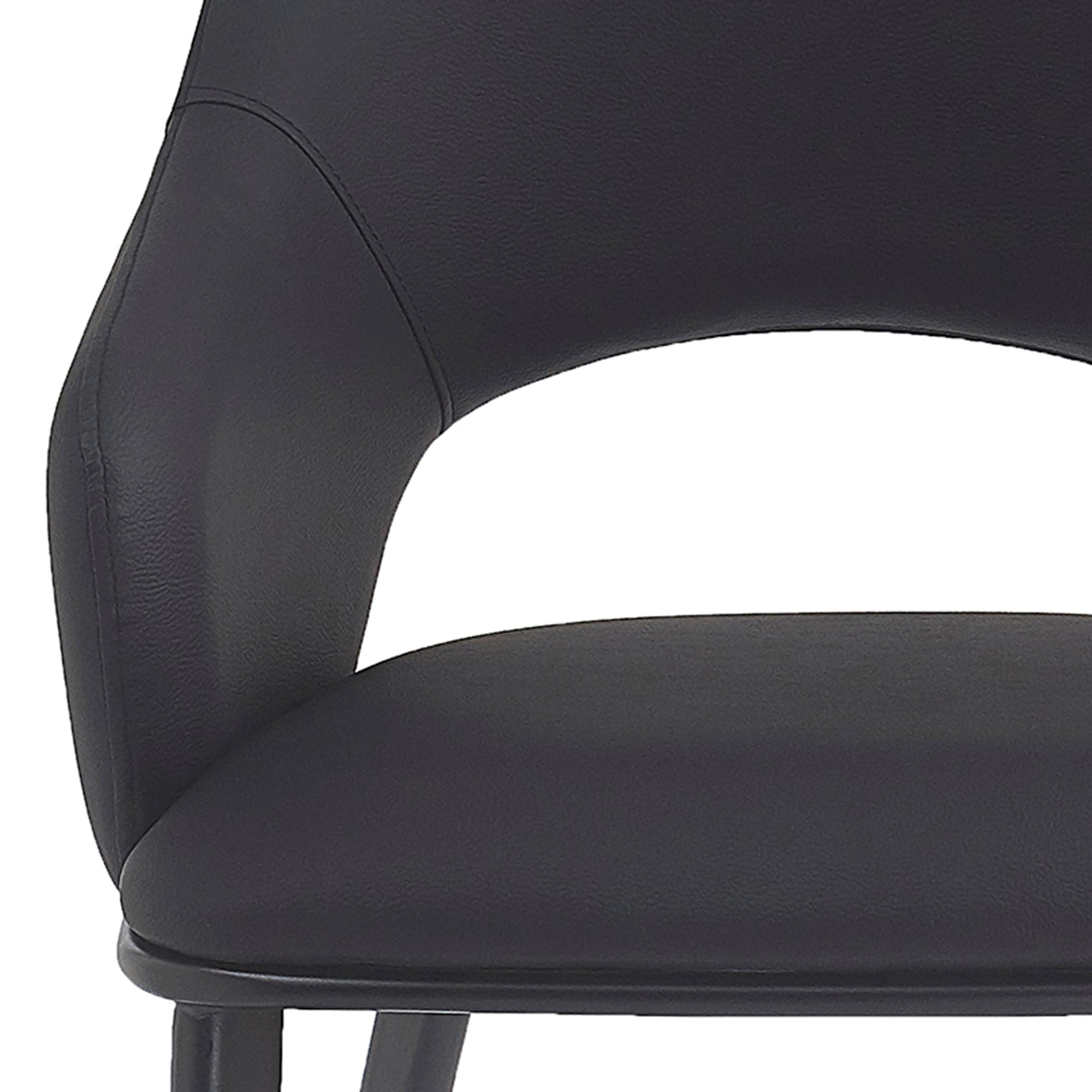 DENZEL-DINING CHAIR-BLACK 4 Pcs