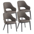 DENZEL-DINING CHAIR-STONE 4 Pcs