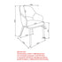 DENZEL-DINING CHAIR-STONE 4 Pcs