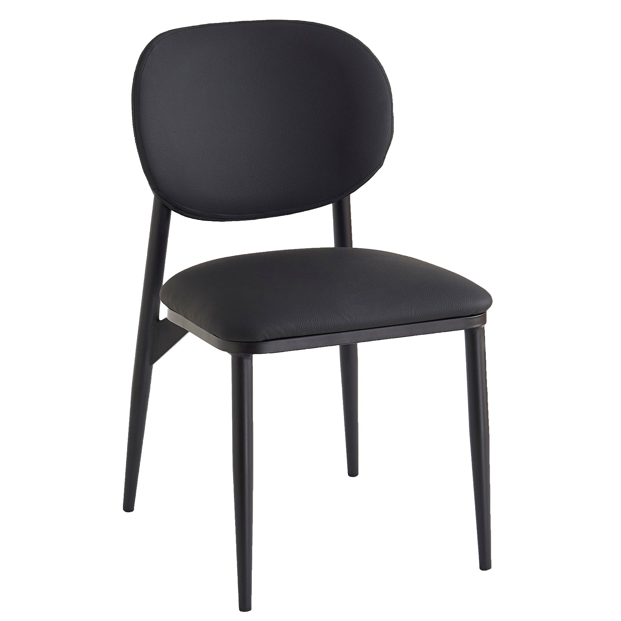 GIDEON-DINING CHAIR-BLACK 4 Pcs