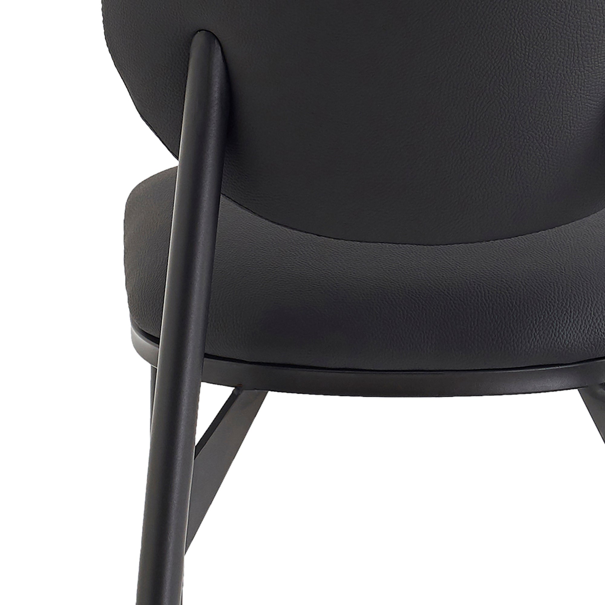 GIDEON-DINING CHAIR-BLACK 4 Pcs