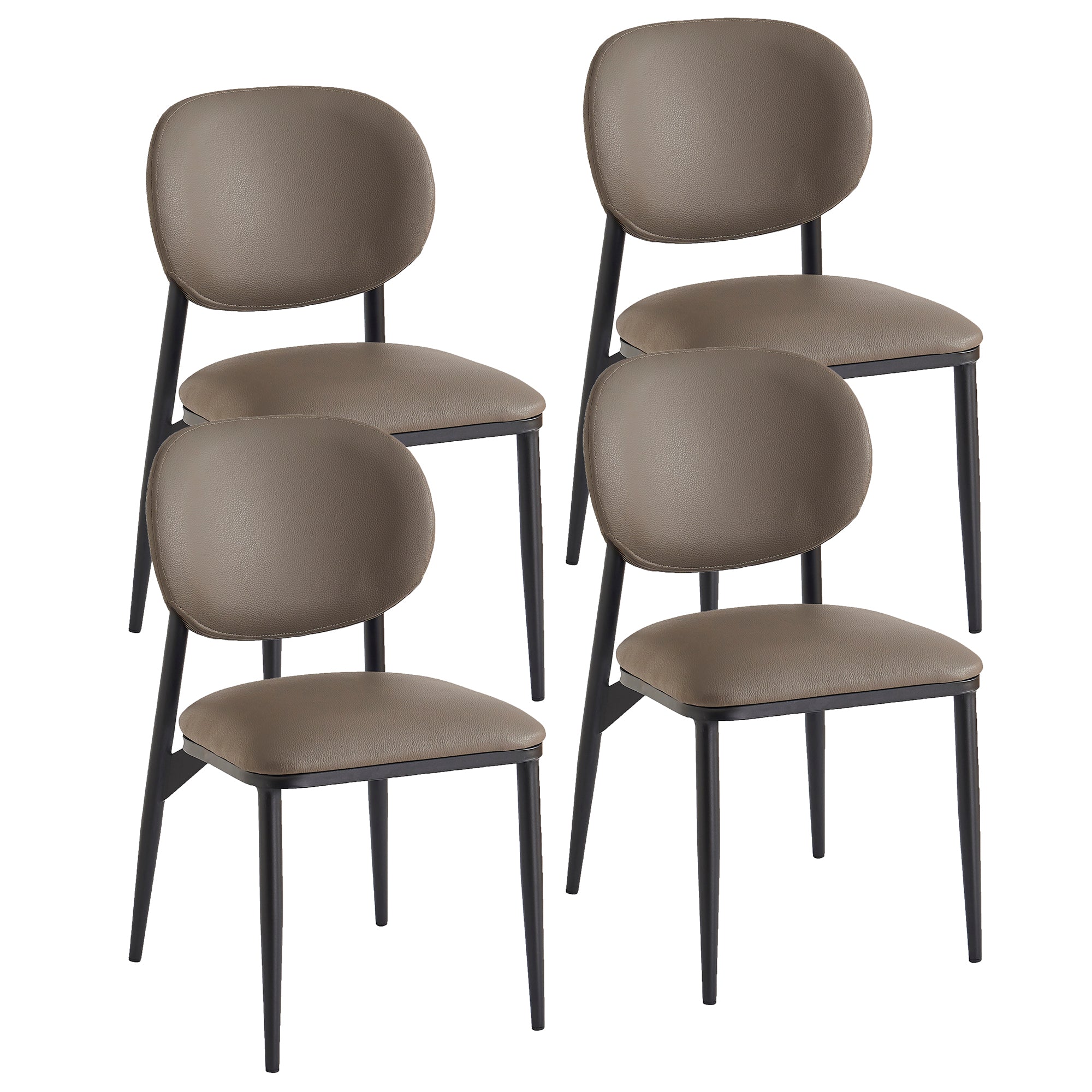 GIDEON-DINING CHAIR-STONE 4 Pcs