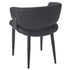 SLOANE-DINING CHAIR-BLACK 4 Pcs