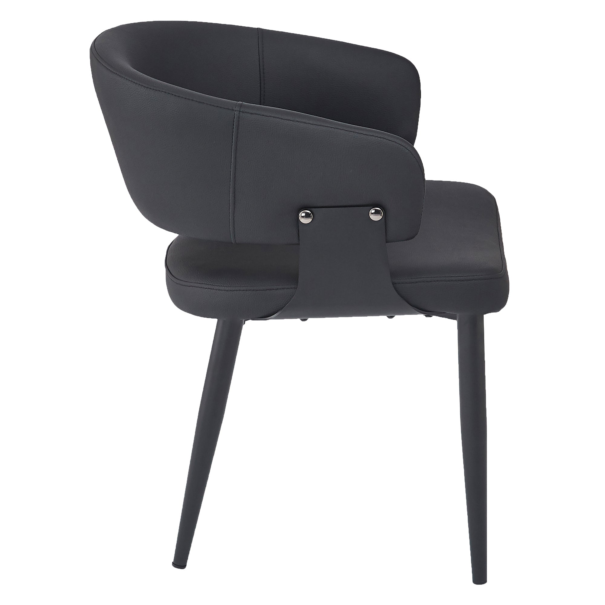 SLOANE-DINING CHAIR-BLACK 4 Pcs