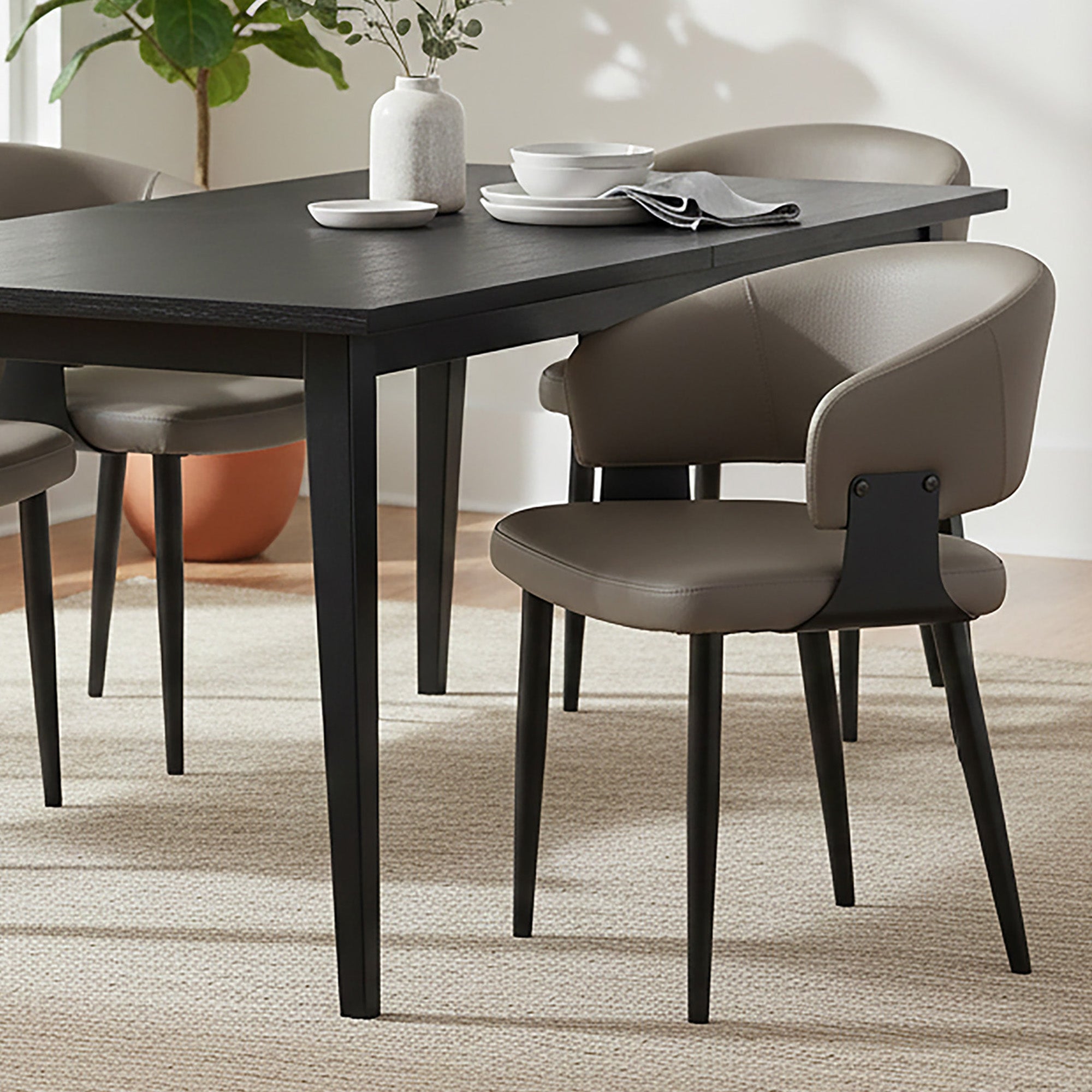 SLOANE-DINING CHAIR-STONE 4 Pcs