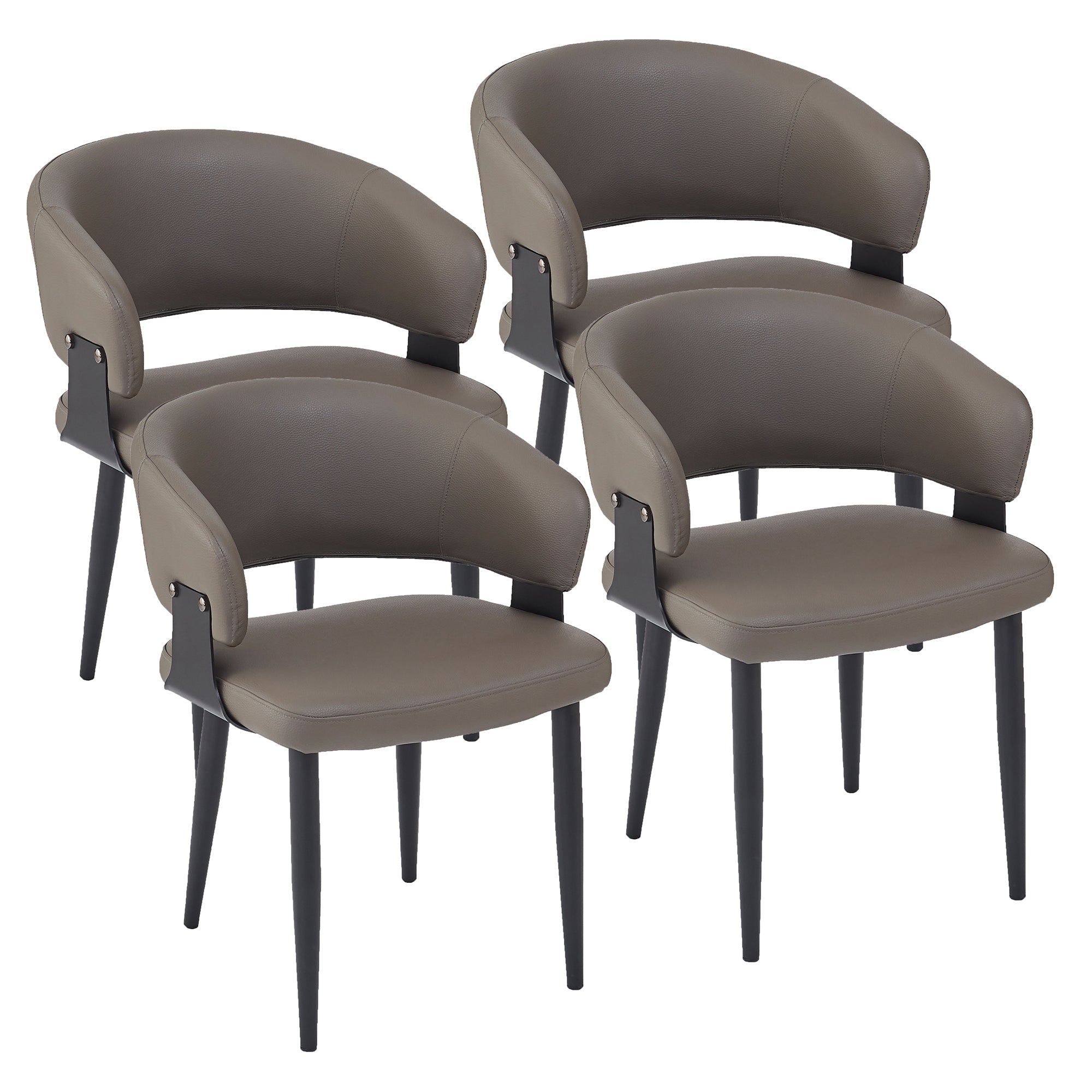 SLOANE-DINING CHAIR-STONE 4 Pcs