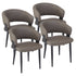 SLOANE-DINING CHAIR-STONE 4 Pcs