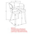 SLOANE-DINING CHAIR-STONE 4 Pcs