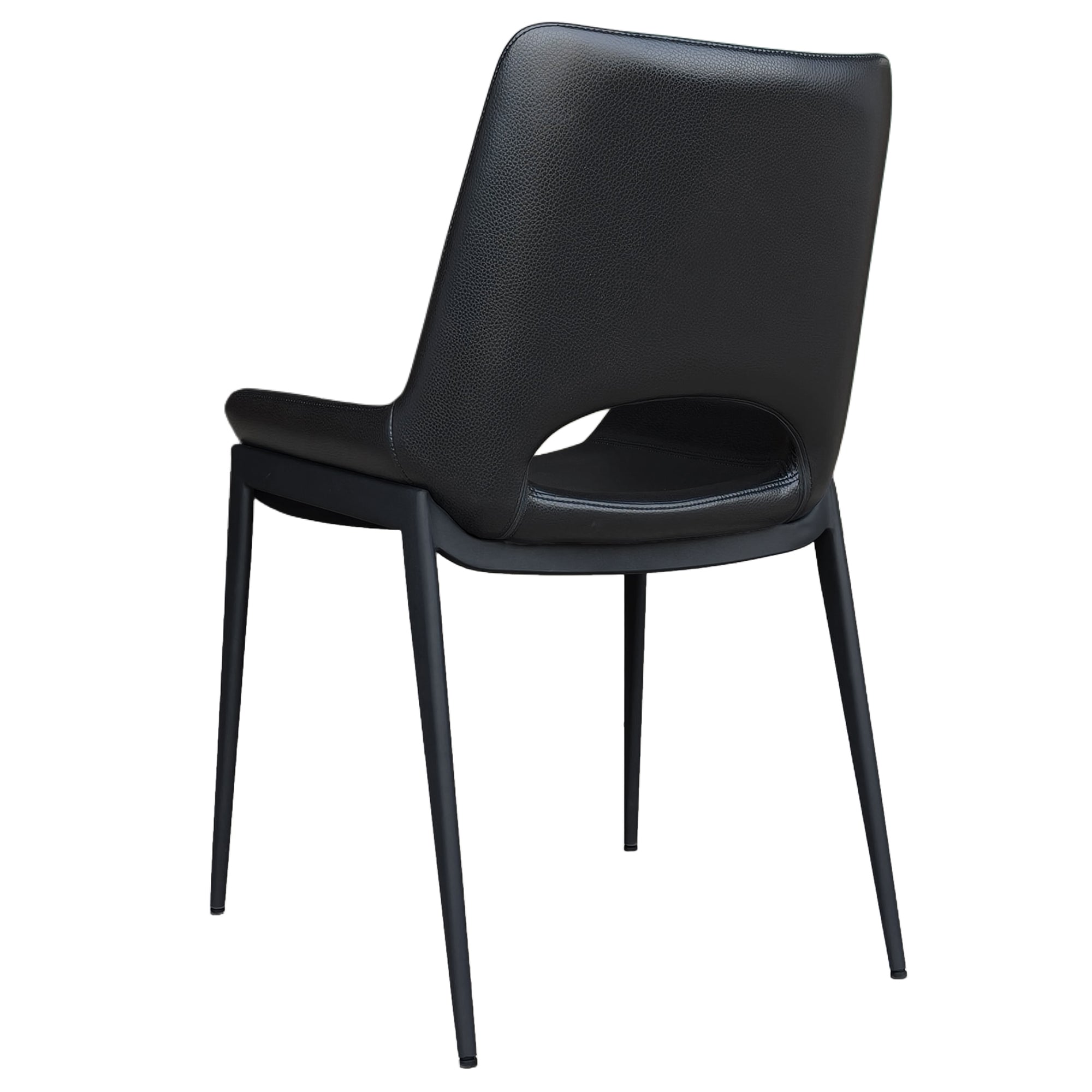 ICONA-DINING CHAIR-BLACK - BLACK 6 Pcs