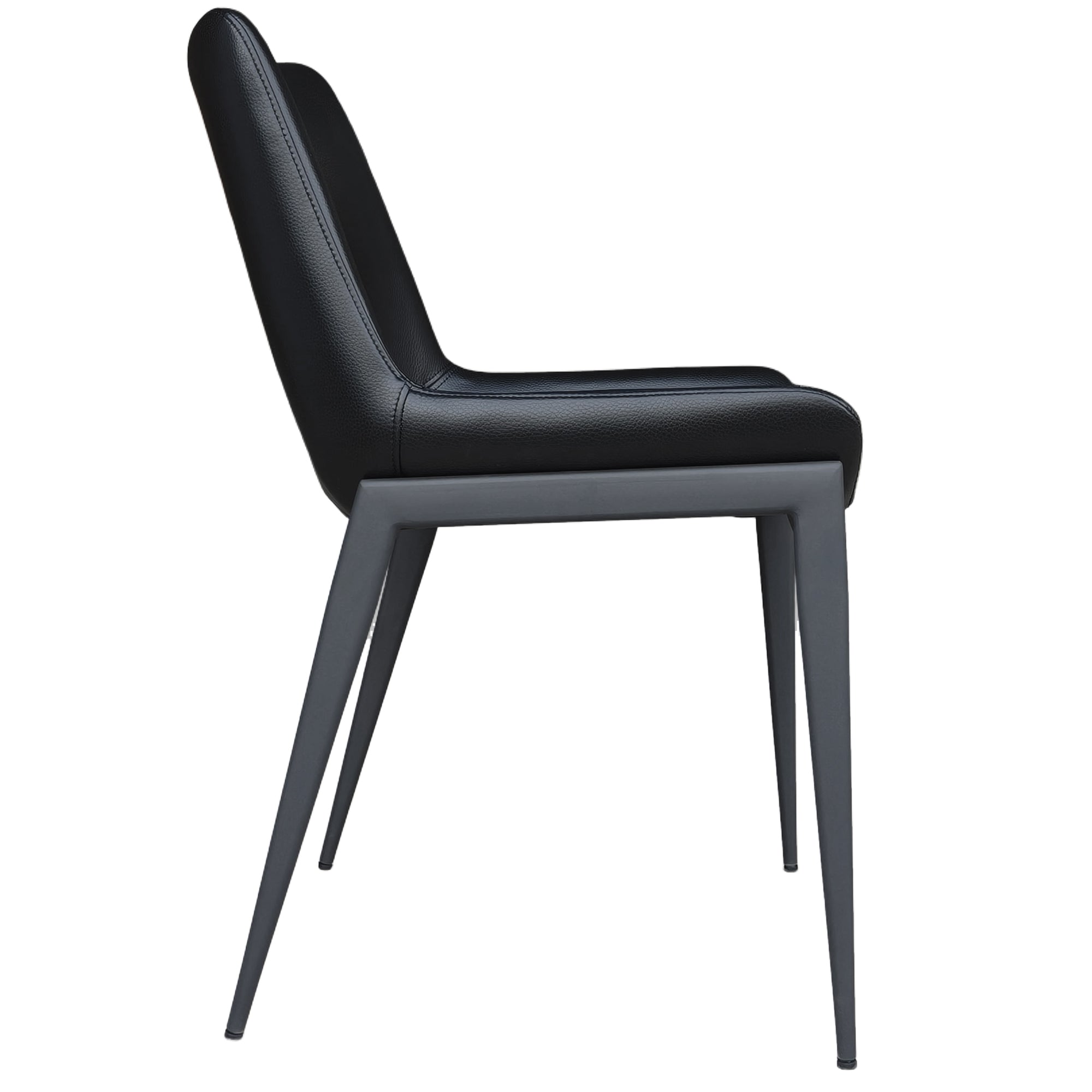 ICONA-DINING CHAIR-BLACK - BLACK 6 Pcs
