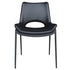 ICONA-DINING CHAIR-BLACK - BLACK 6 Pcs
