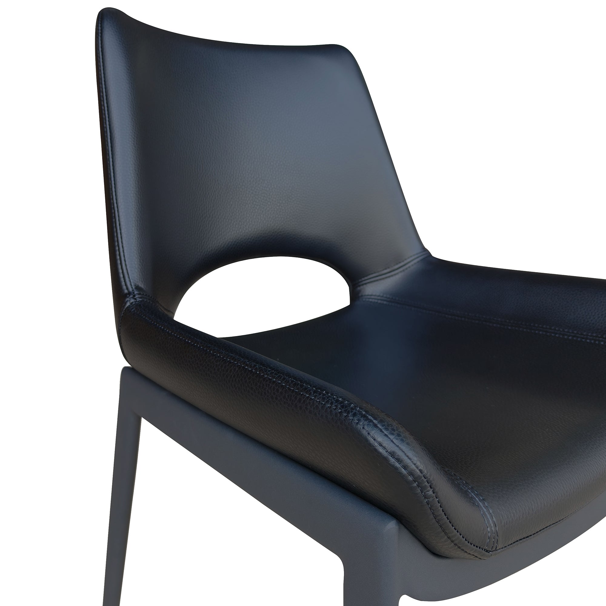 ICONA-DINING CHAIR-BLACK - BLACK 6 Pcs