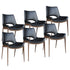 ICONA-DINING CHAIR-BLACK - WALNUT 6 Pcs