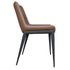 ICONA-DINING CHAIR-SADDLE - BLACK 6 Pcs