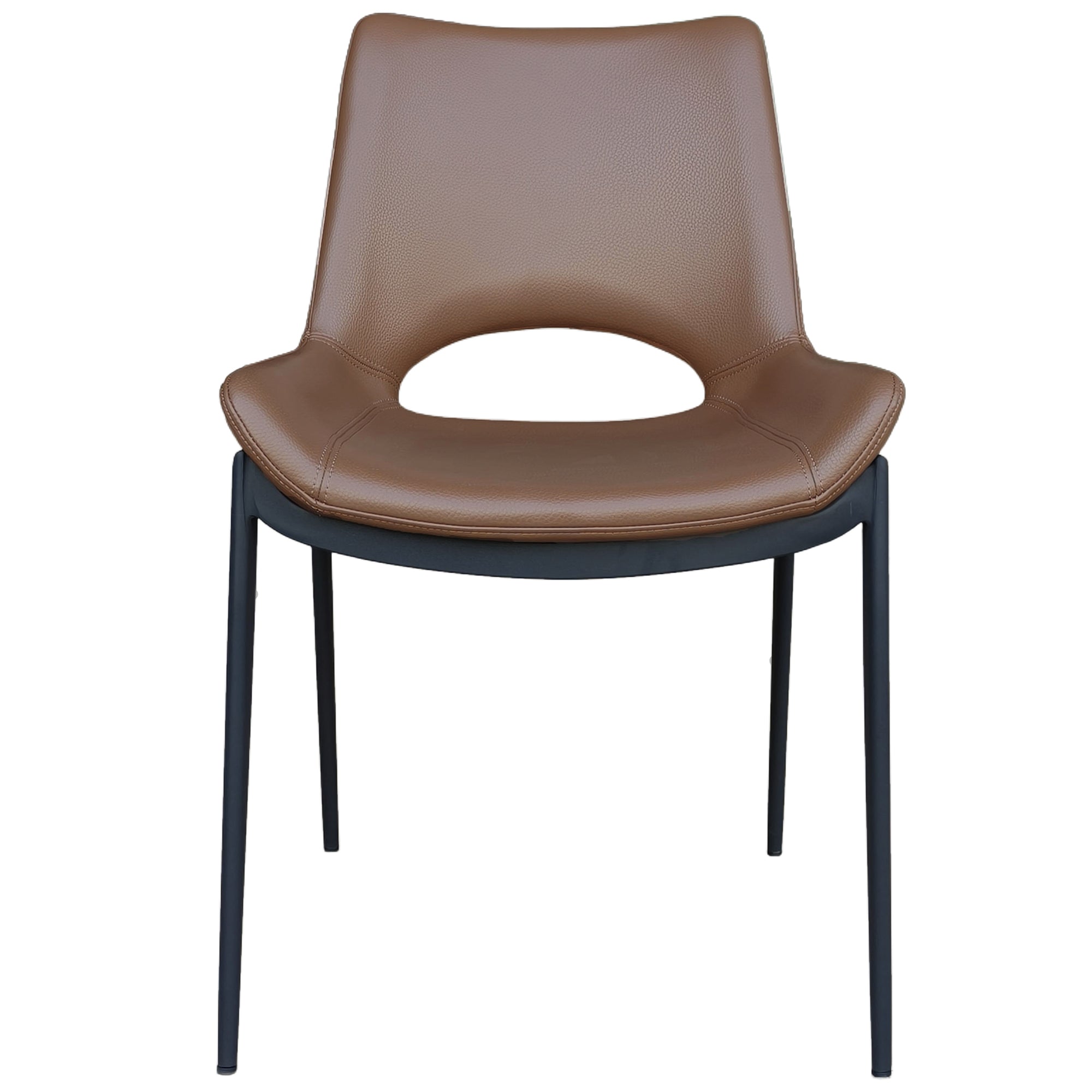 ICONA-DINING CHAIR-SADDLE - BLACK 6 Pcs