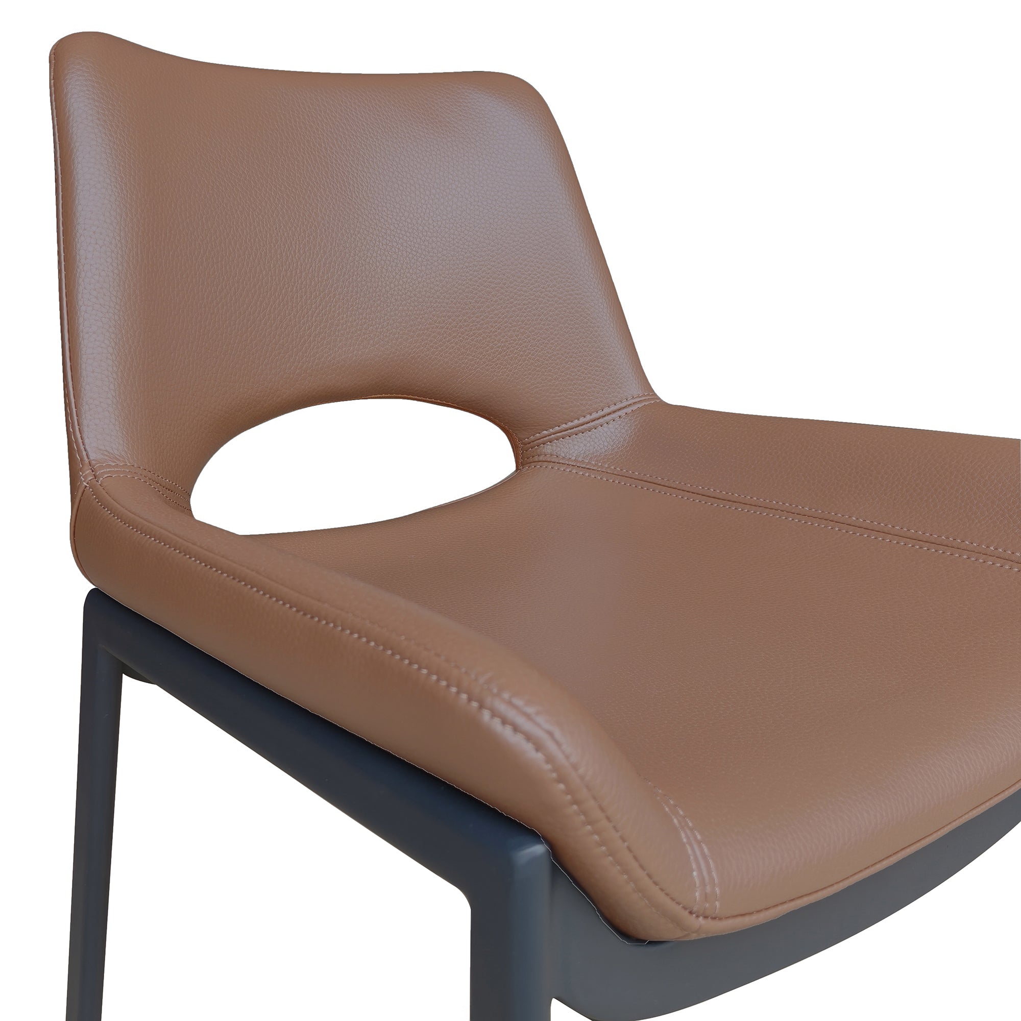 ICONA-DINING CHAIR-SADDLE - BLACK 6 Pcs