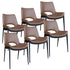 ICONA-DINING CHAIR-SADDLE - BLACK 6 Pcs