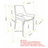 ICONA-DINING CHAIR-SADDLE - BLACK 6 Pcs