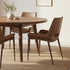 ICONA-DINING CHAIR-SADDLE - WALNUT 6 Pcs