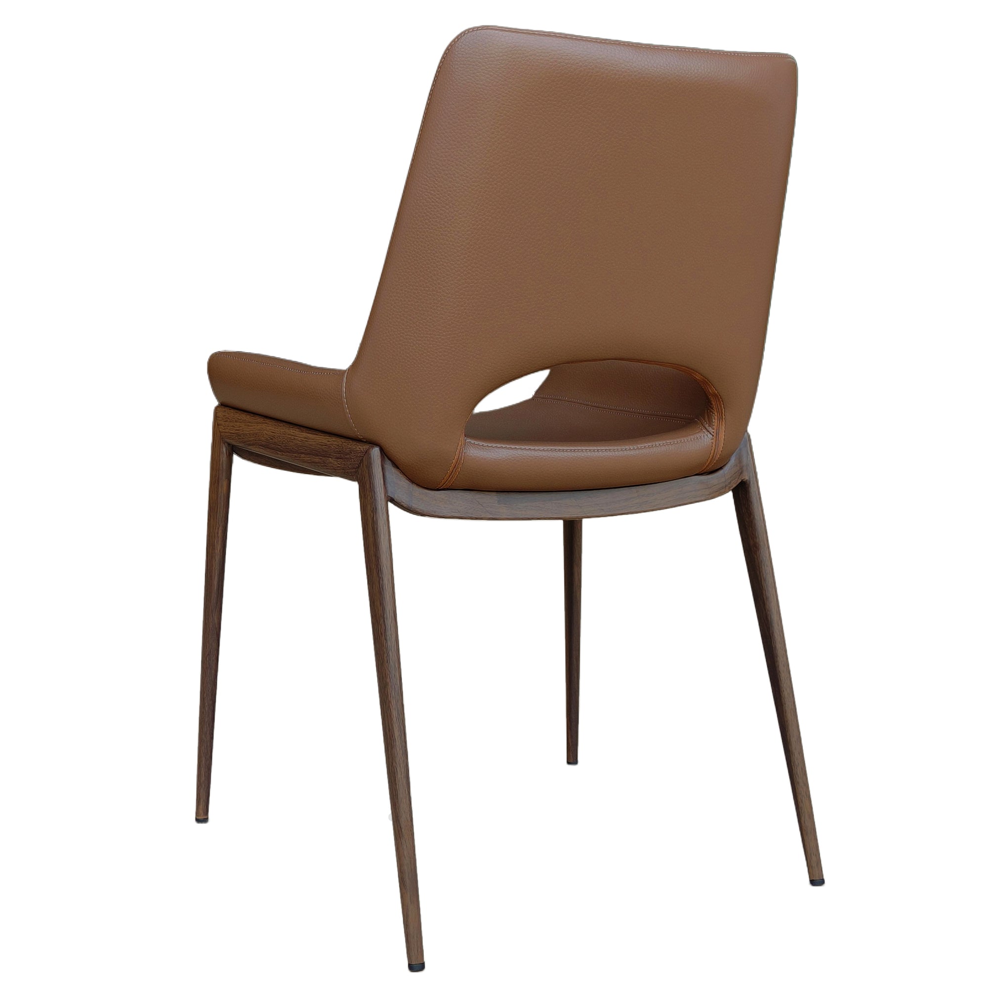 ICONA-DINING CHAIR-SADDLE - WALNUT 6 Pcs