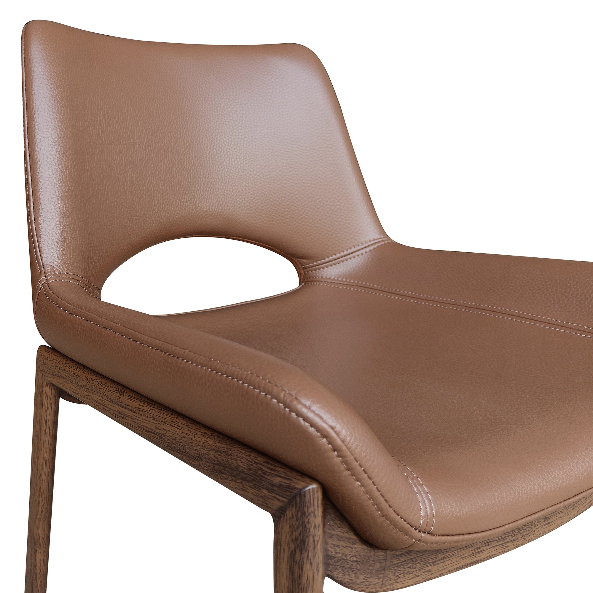 ICONA-DINING CHAIR-SADDLE - WALNUT 6 Pcs