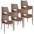 ICONA-DINING CHAIR-SADDLE - WALNUT 6 Pcs