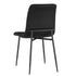 BRIXX-SIDE CHAIR-BLACK PU  2 Pcs