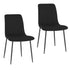 BRIXX-SIDE CHAIR-BLACK PU  2 Pcs