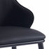 KASH-SIDE CHAIR-BLACK PU  2 Pcs