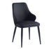 KASH-SIDE CHAIR-BLACK PU  2 Pcs