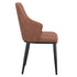 KASH-SIDE CHAIR-SADDLE PU  2 Pcs