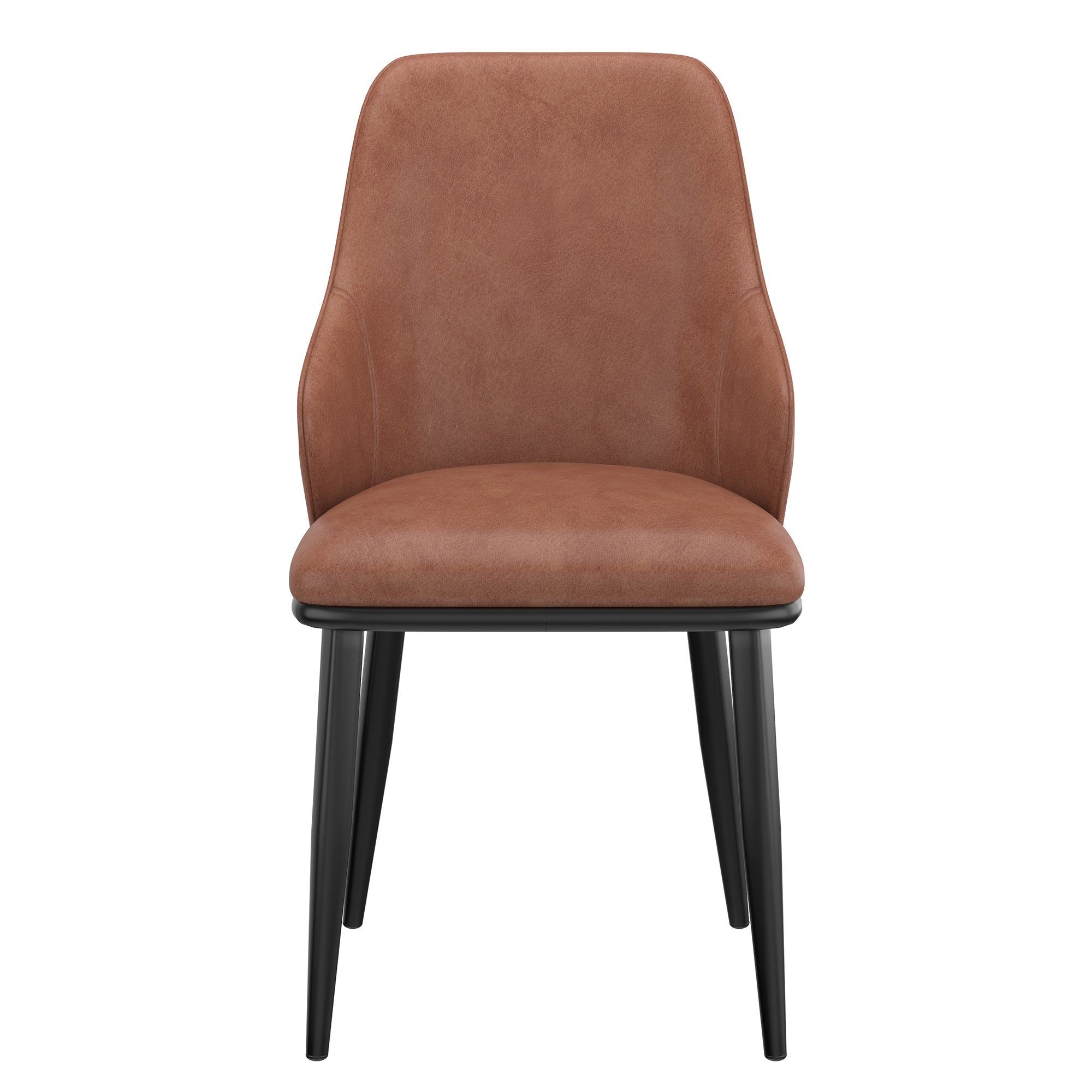 KASH-SIDE CHAIR-SADDLE PU  2 Pcs