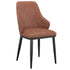 KASH-SIDE CHAIR-SADDLE PU  2 Pcs