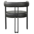 SCARLET-DINING CHAIR-PU BLACK 2 Pcs
