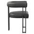 SCARLET-DINING CHAIR-PU BLACK 2 Pcs