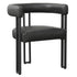 SCARLET-DINING CHAIR-PU BLACK 2 Pcs