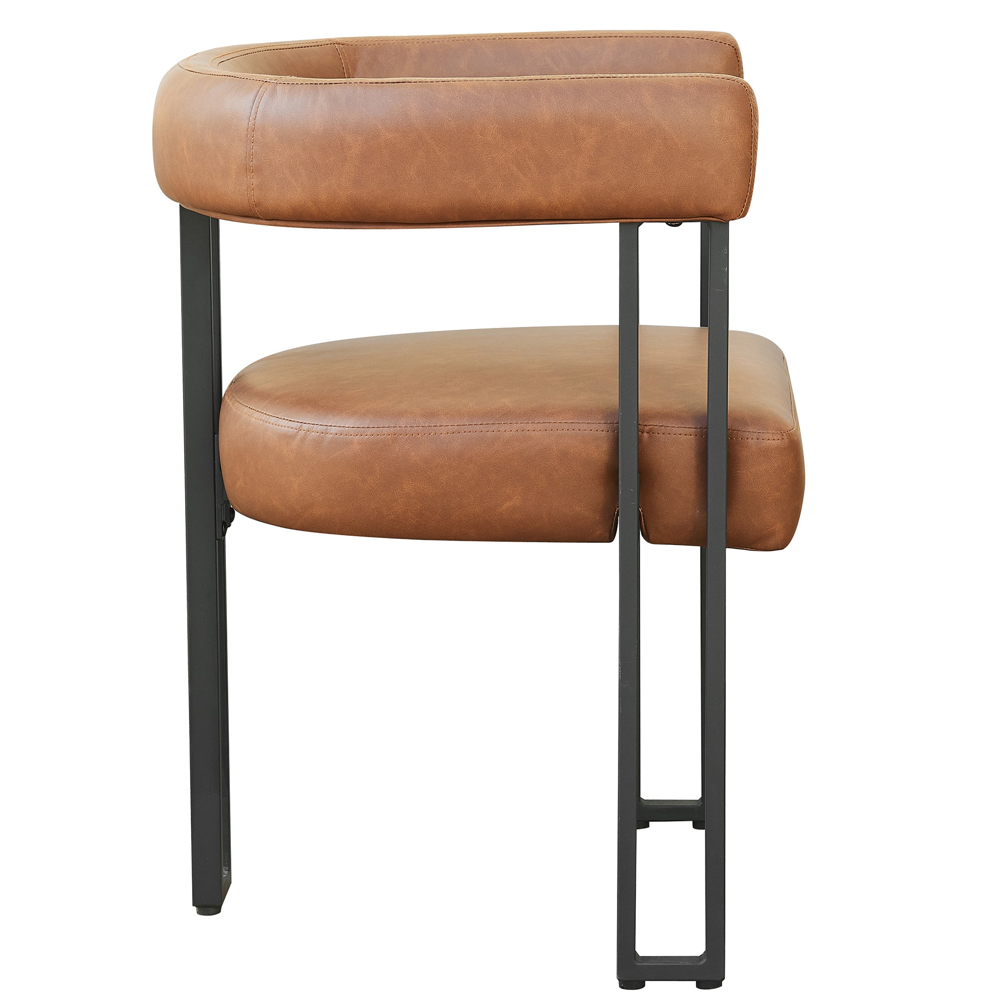 SCARLET-DINING CHAIR-PU SADDLE 2 Pcs