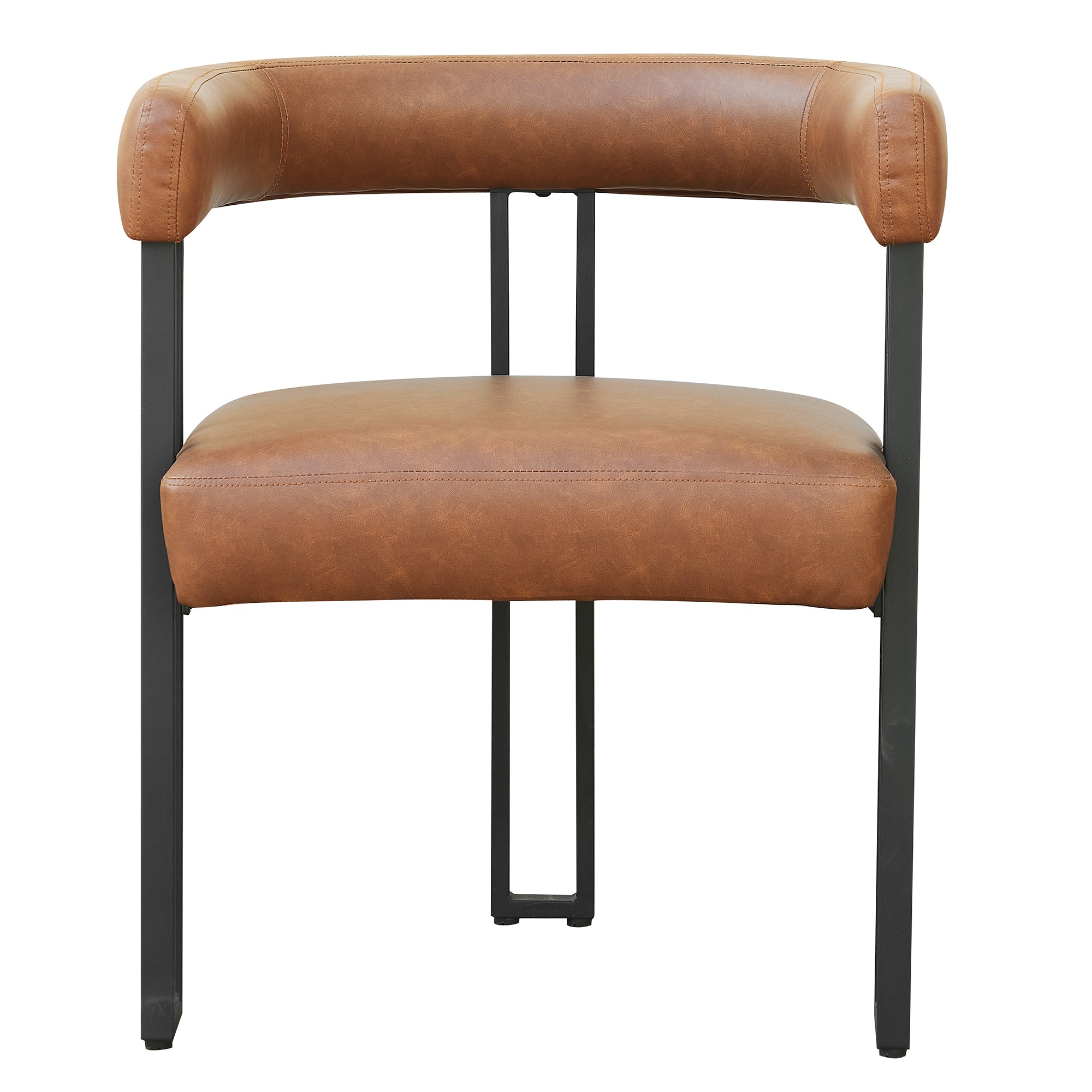 SCARLET-DINING CHAIR-PU SADDLE 2 Pcs