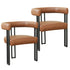 SCARLET-DINING CHAIR-PU SADDLE 2 Pcs