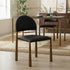 AUGGIE-DINING CHAIR-BLACK - AGED GOLD 4 Pcs